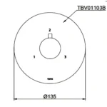 Van chuyển hướng TOTO TBV01103B/ TBN01102B 2 đường nước - Ảnh 7