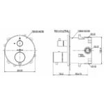 Van điều chỉnh nhiệt độ TOTO TBV01407B/ TBN01001B (kèm van chuyển hướng và phụ kiện âm tường) - Ảnh 4
