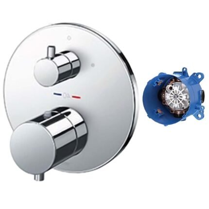 Van điều chỉnh nhiệt độ TOTO TBV01407B/ TBN01001B (kèm van chuyển hướng và phụ kiện âm tường)