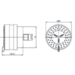 Đầu phun sương TOTO TBW07017A âm tường dòng L - Ảnh 6