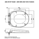 Nắp bồn cầu TOTO TC392VS#W - Ảnh 3