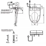 Nắp bồn cầu WASHLET TOTO W12