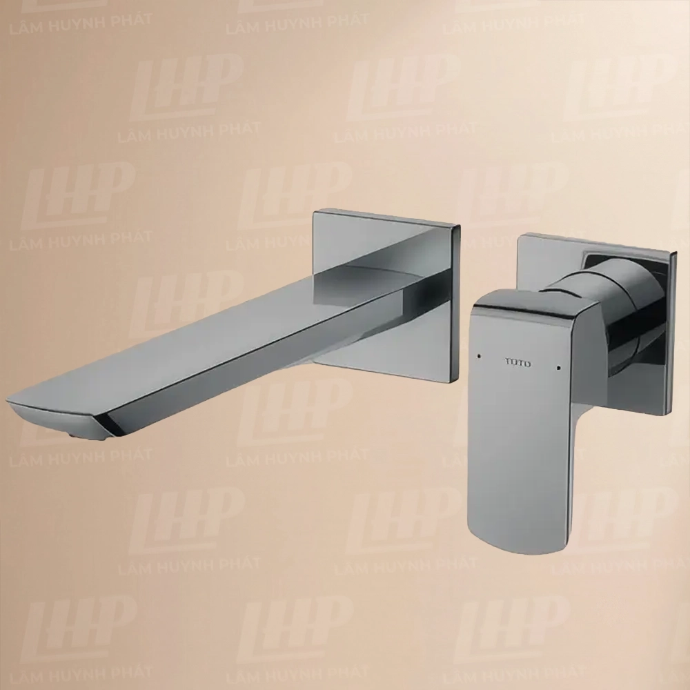 Vòi Lavabo TOTO TLG02311BB#BN Vòi Lavabo TOTO TLG02311BB#BN nóng lạnh, gắn tường, dòng GR (2 lỗ), màu Nikel mờ - Ảnh 1