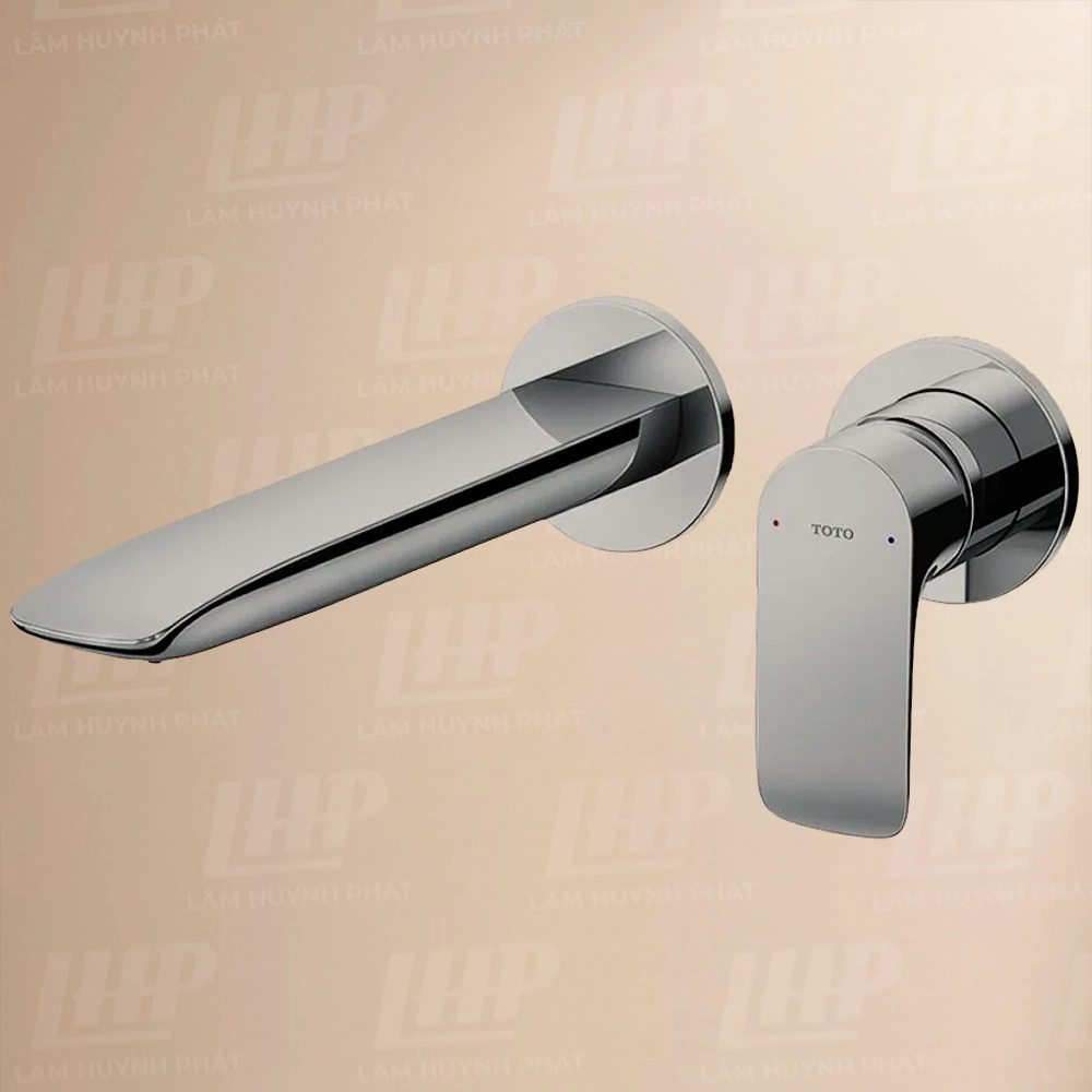 Vòi Lavabo TOTO TLG04310BB#PFG Vòi Lavabo TOTO TLG04310BB#BN nóng lạnh, gắn tường, dòng GA (2 lỗ) - Ảnh 1