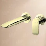 Vòi Lavabo TOTO TLG04310BB#PFG nóng lạnh, gắn tường, dòng GA (2 lỗ), màu vàng Pháp bóng