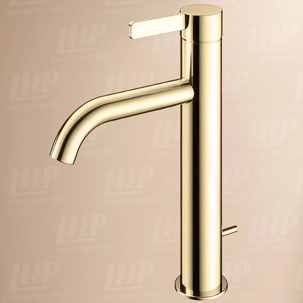 Vòi Lavabo TOTO TLG11303B#PBR Vòi Lavabo TOTO TLG11303B#PBR nóng lạnh dòng GF mạ đồng bóng ,cao 25cm - Ảnh 1