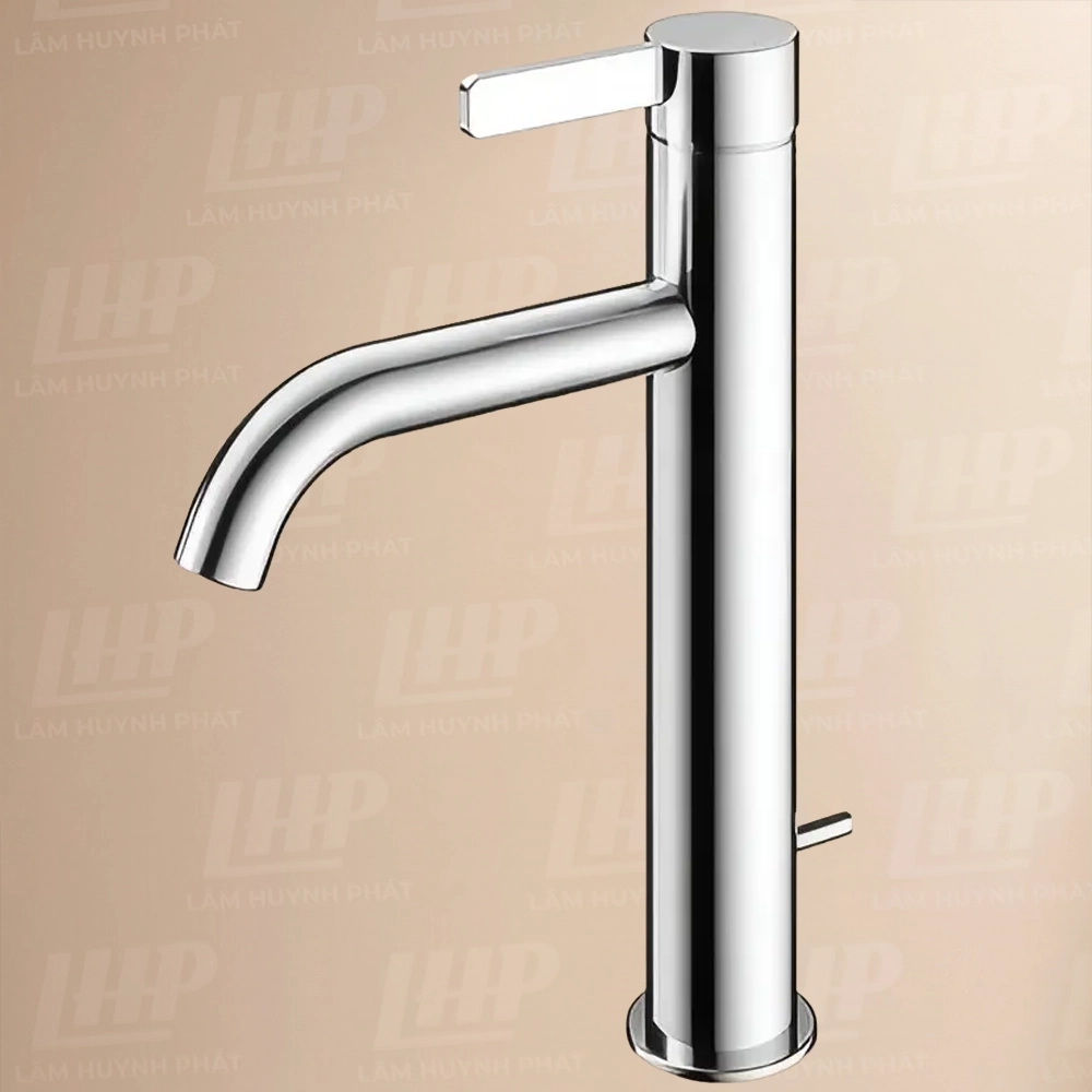 Vòi lavabo TOTO TLG11303B#PN Vòi Lavabo TOTO TLG11303B#PN nóng lạnh dòng GF mạ Nikel bóng ,cao 25cm - Ảnh 1