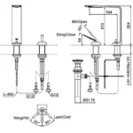 Vòi Lavabo TOTO TLP02301B#MBL (2 lỗ) nóng lạnh dòng ZL - Ảnh 9