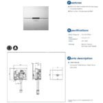Van xả cảm ứng tự động TOTO TREF35L2A - Ảnh 4