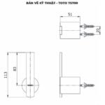 Móc áo TOTO TS700 GRAND A - Ảnh 2