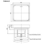 Phễu thoát sàn TOTO TVBA413 vuông 100x100 mm - Ảnh 8