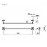 Giá treo khăn TOTO TX701AC CURIO - Ảnh 2