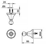 Móc áo TOTO TX704AC CURIO - Ảnh 2