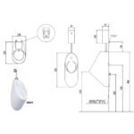 Bồn tiểu nam CAESAR U0211 treo tường, thoát ngang - Ảnh 8