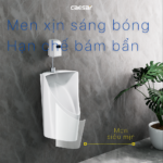 Bồn tiểu nam CAESAR U0233 treo tường, thoát ngang - Ảnh 4