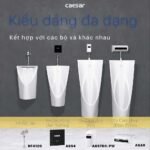 Bồn tiểu nam CAESAR U0235 treo tường, thoát ngang - Ảnh 6