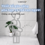 Bồn tiểu nam CAESAR U0264 treo tường, thoát ngang - Ảnh 6