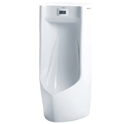 Bồn tiểu nam CAESAR UA0283 treo tường, kèm van xả cảm ứng A640, thoát ngang