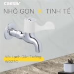 Vòi lavabo CAESAR W027C lạnh, gắn tường - Ảnh 6
