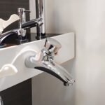 Vòi lavabo CAESAR W054C lạnh, gắn tường (Bán tự động) - Ảnh 5