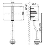 Van xả tiểu AMERICAN STADARD WF-8609 (WF8609) cảm ứng dùng pin - Ảnh 6