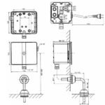Van xả tiểu AMERICAN STADARD WF-8614 (WF8614) cảm ứng dùng điện 220V - Ảnh 6