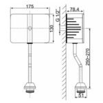 Van xả tiểu AMERICAN STADARD WF-8619 (WF8619) cảm ứng dùng điện 220V - Ảnh 5