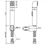 Vòi xịt vệ sinh AMERICAN STADARD WF-TS28B (WFTS28B) - Ảnh 5