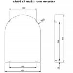 Gương phòng tắm TOTO YM4560FA chống mốc - Ảnh 4