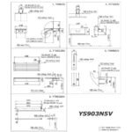 Combo phụ kiện TOTO YS903N5V (5 sản phẩm dòng G vuông) - Ảnh 3