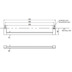 Giá treo khăn TOTO YT903S6V dòng G vuông - Ảnh 7