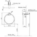 Giá treo khăn TOTO YTT406V dòng L tròn - Ảnh 5
