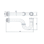 Ống thải nước chữ P INAX A-678P (A678P) - Ảnh 2