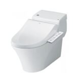 Bồn cầu INAX AC-1017R+CW-H17VN/ BW1 (AC1017R) 1 khối nắp điện tử CW-H17VN (xả gạt)