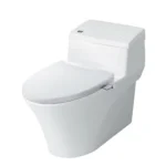 Bồn cầu INAX AC-1017R+CW-S32VN/ BW1 (AC1017R) 1 khối nắp rửa cơ S32VN xả gạt