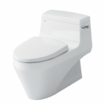 Bồn cầu INAX AC-1135VN/ BW1 (AC1135VN) 1 khối nắp êm CF-3003VS, xả gạt