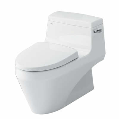 Bồn cầu INAX AC-1135VN/ BW1 (AC1135VN) 1 khối nắp êm CF-3003VS, xả gạt