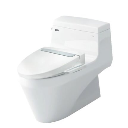 Bồn cầu INAX AC-1135+CW-H20VN/ BW1 (AC1135) 1 khối nắp điện tử CW-H20VN (xả gạt)