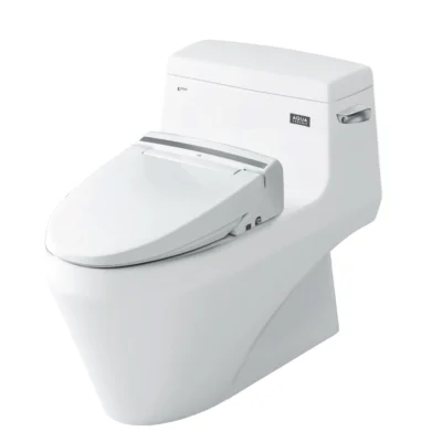 Bồn cầu INAX AC-1135+CW-KB22AVN/ BW1 (AC1135VN) 1 khối nắp điện tử CW-KB22AVN, xả gạt