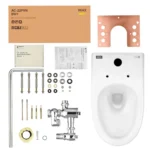 Bồn cầu INAX AC-22P+CW-S15VN/ BW1 (AC22P) treo tường nắp rửa cơ S15VN - Ảnh 3