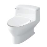 Bồn cầu INAX AC-4005+CW-S15VN/ BW1 (AC4005VN) 1 khối nắp rửa cơ S15VN xả gạt