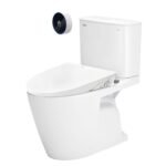 Bồn cầu INAX ACT-602+CW-S15VN/ BW1 (ACT602VN) 2 khối, nắp rửa cơ CW-S15VN , xả không chạm