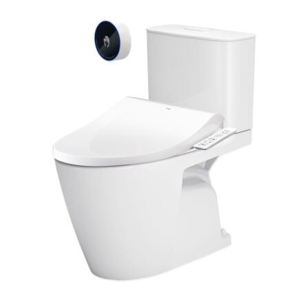 Bồn cầu INAX ACT-602+CW-H18VN/ BW1 (ACT602VN) 2 khối nắp điện tử CW-H18VN, xả không chạm