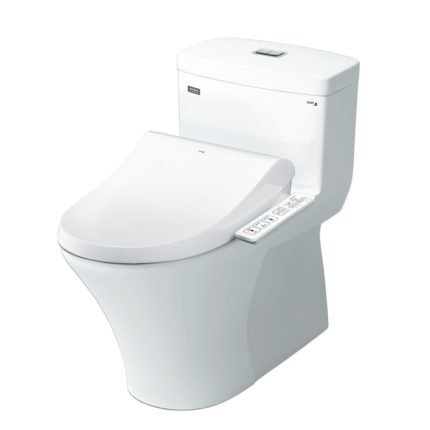 Bồn cầu INAX AC-900R+CW-H17VN/ BW1 (AC900R) 1 khối nắp điện tử CW-H17VN