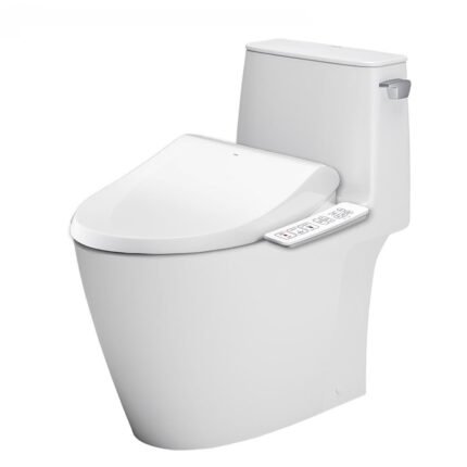 Bồn cầu INAX AC-912+CW-H18VN/ BW1 (AC912VN) 1 khối nắp điện tử CW-H18VN, xả gạt