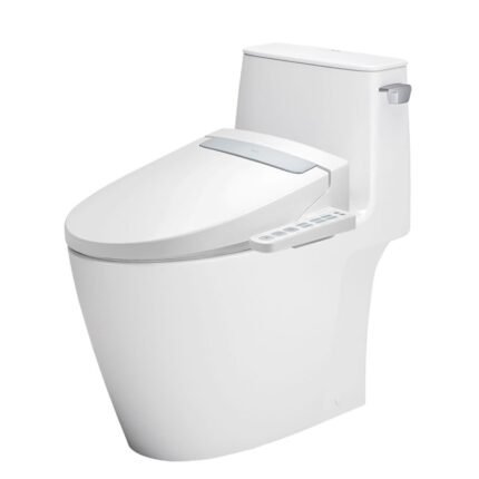 Bồn cầu INAX AC-912+CW-H20VN/ BW1 (AC912) 1 khối nắp điện tử CW-H20VN (xả gạt)