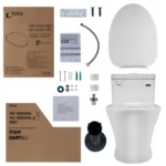 Bồn cầu INAX AC-900VRN-2/ BW1 (AC900VRN) 1 khối nắp êm CF-600VS - Ảnh 2