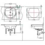 Chậu rửa mặt lavabo INAX AL-2094VEC/ BW1 (AL2094VEC) âm bàn, 3 lỗ - Ảnh 3