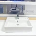 Chậu rửa mặt lavabo INAX AL-293VFC/ BW1 (AL293VFC) đặt bàn 1 lỗ - Ảnh 3