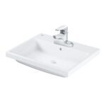 Chậu rửa mặt lavabo INAX AL-345VEC/ BW1 (AL345VEC) bán âm, 3 lỗ